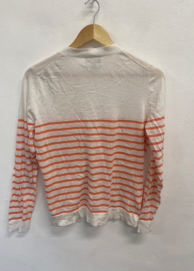 Fabulous Pure Collection Cardigan UK16 Orange striped FK116