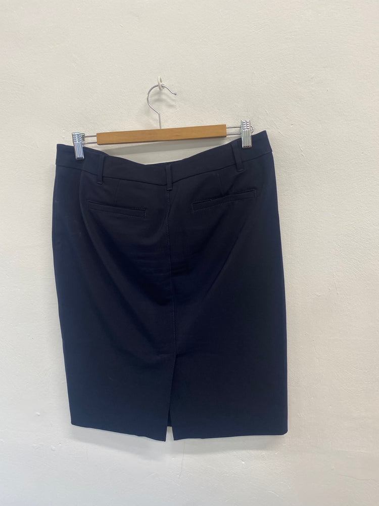 Fabulous Marella Pencil Skirt UK12 Navy Blue max mara office RR001