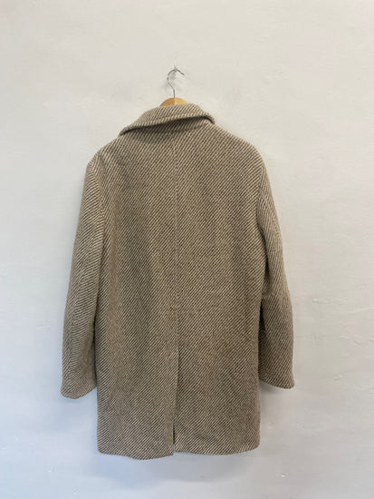 Fabulous Zara Coat UK L Beige Peacoat overcoat KS002