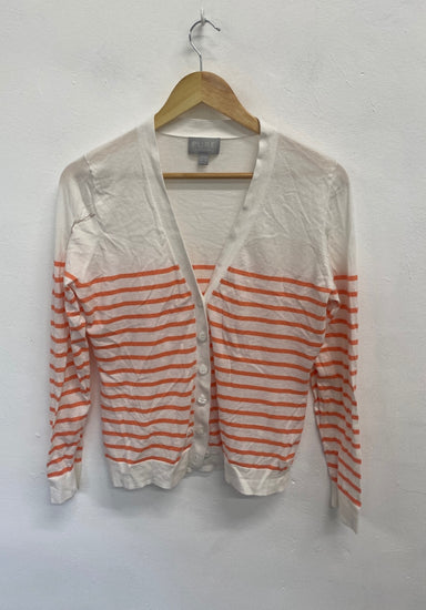 Fabulous Pure Collection Cardigan UK16 Orange striped FK116