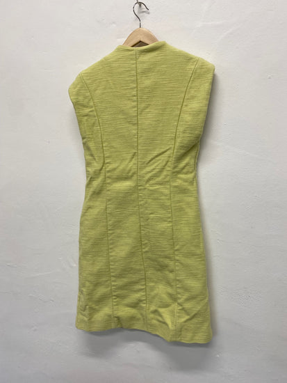 Fabulous PAPER LONDON Longline waistcoat  UkS Light Green textured AM013