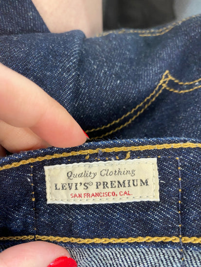 Fabulous Levi Strauss & Co Navy Balloon Leg Jeans UK14 CM007