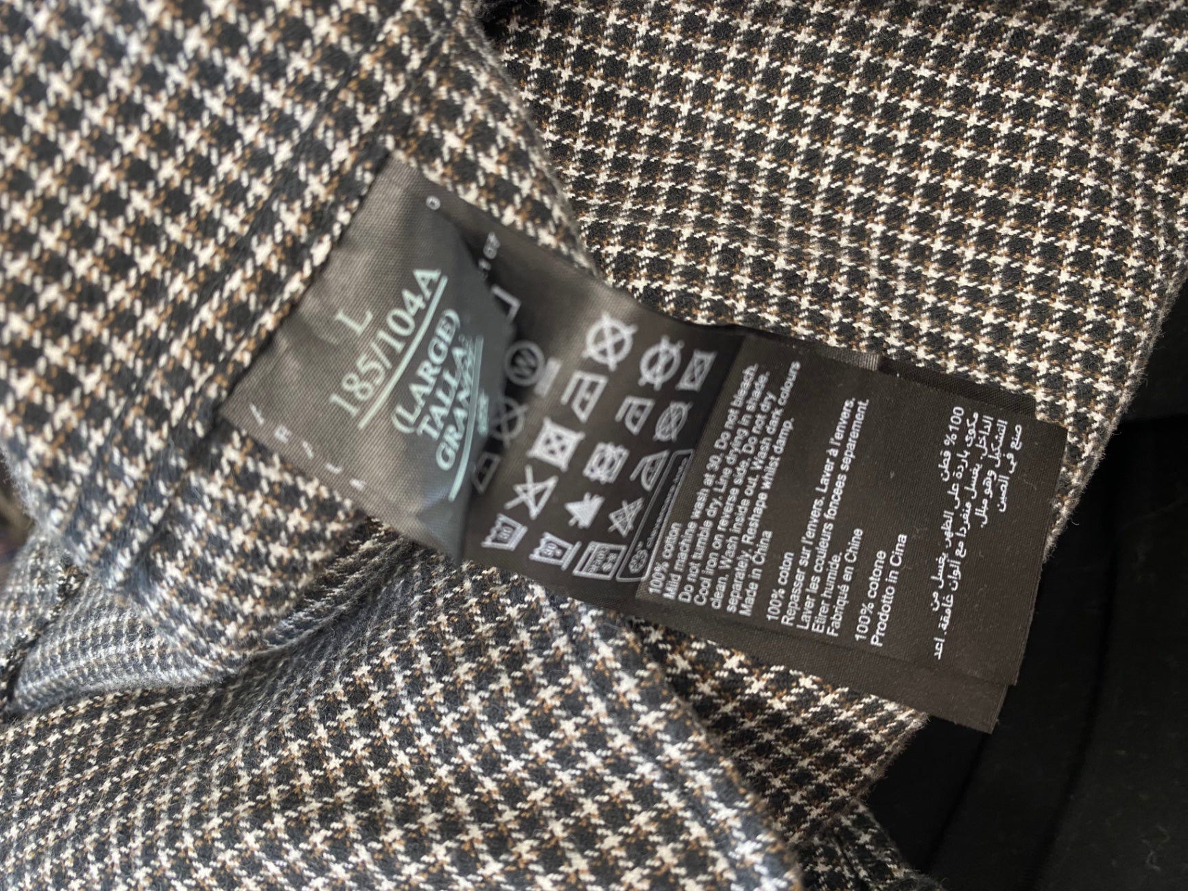 Fabulous ALLSAINTS Shirt UK L Black checked Cotton KS002