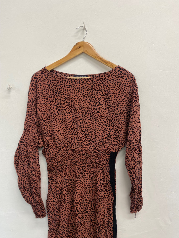 Fabulous Marks & Spencer Dress UK10 Mauve leopard SC007