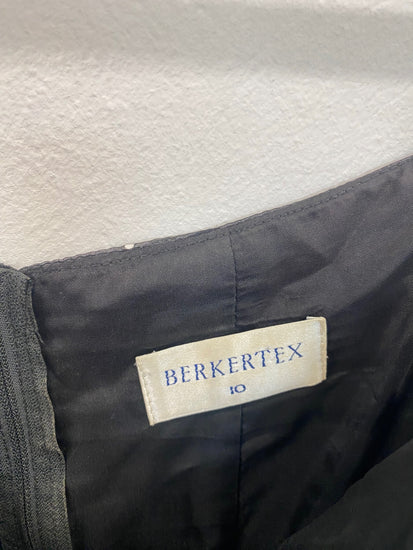 Fabulous Vintage Berkertex Black Polkadot Evening Dress UK10 DS002