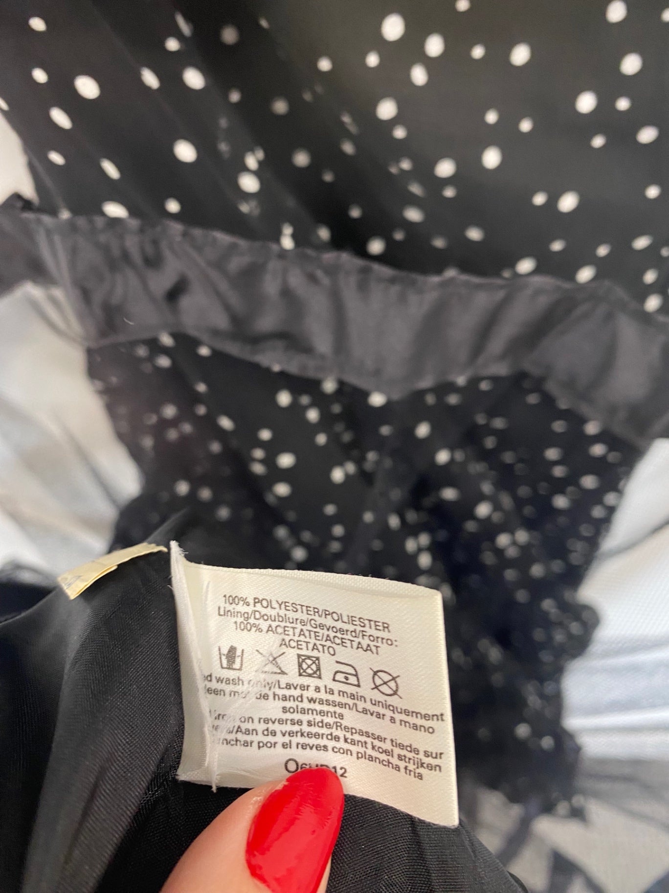 Fabulous Vintage Berkertex Black Polkadot Evening Dress UK10 DS002