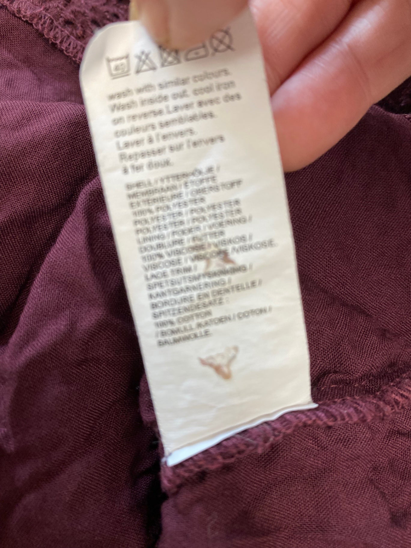 Fabulous River Island Broderie Jacket UK10 Burgundy Boho chic SC007