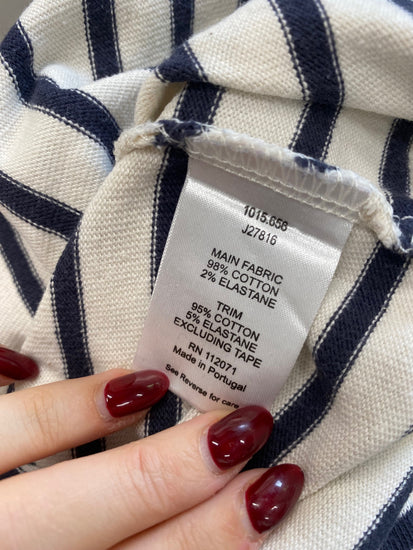 Fabulous Jigsaw Jumper UK M Cream navy DC433