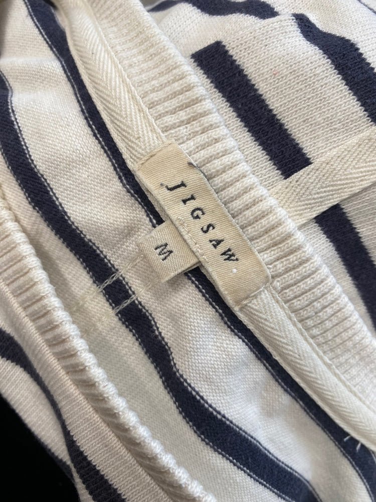 Fabulous Jigsaw Jumper UK M Cream navy DC433