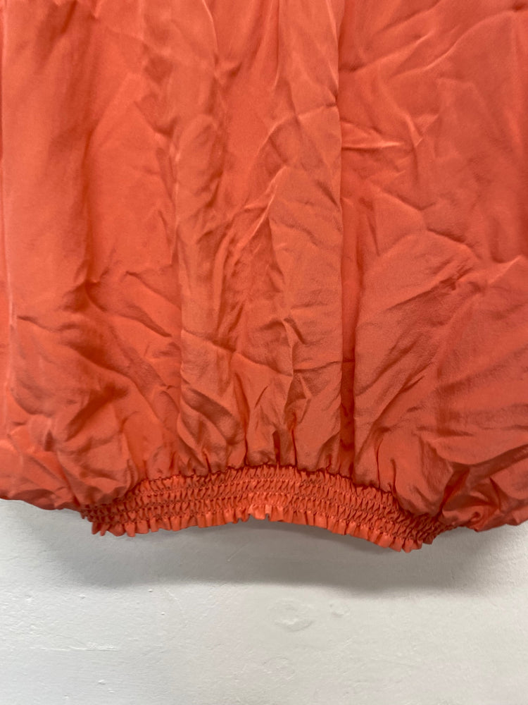Fabulous Ted Baker gypsy silk Blouse UK10 Coral SC007