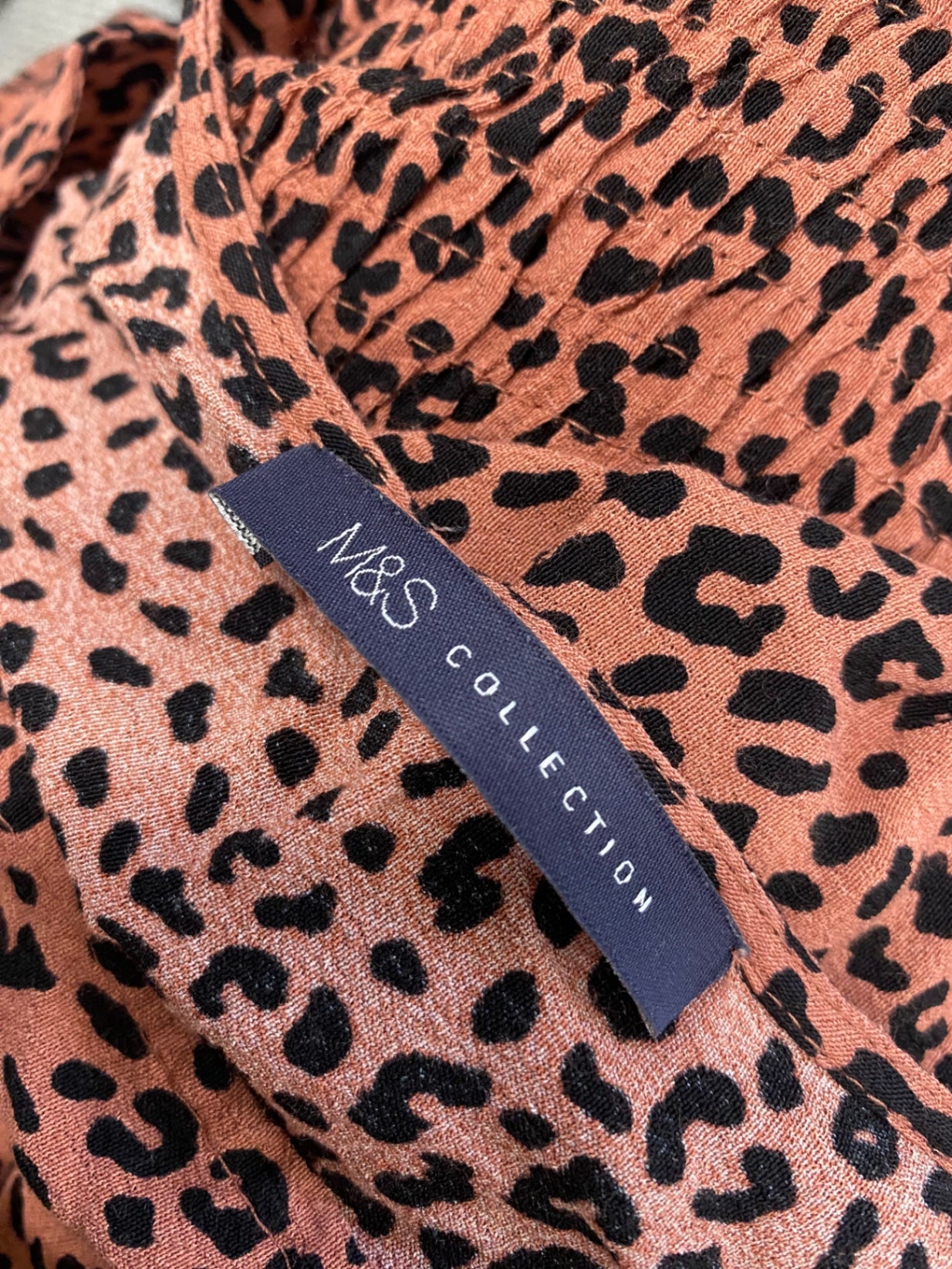 Fabulous Marks & Spencer Dress UK10 Mauve leopard SC007