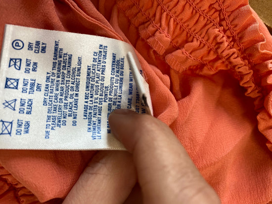 Fabulous Ted Baker gypsy silk Blouse UK10 Coral SC007