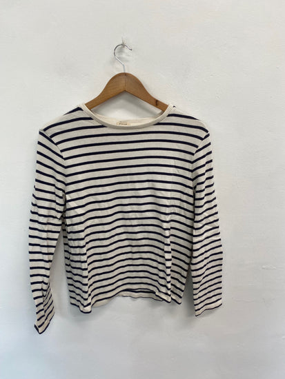 Fabulous Jigsaw Jumper UK M Cream navy DC433