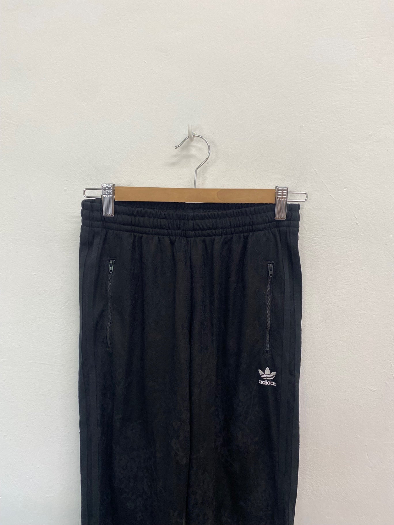 Fabulous Adidas vintage Tracksuit UK6 Black lace overlay DC433