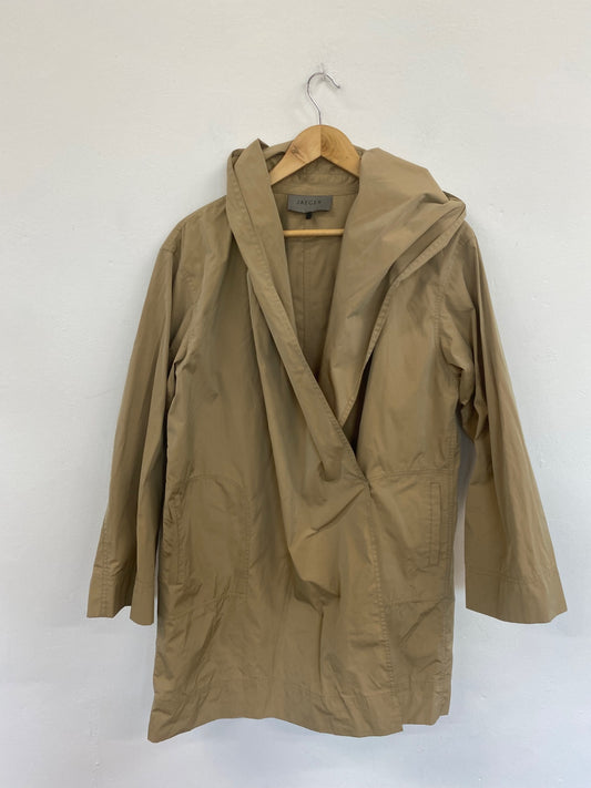 Fabulous Jaeger Sandy Beige Trench Mac UK14 DC433