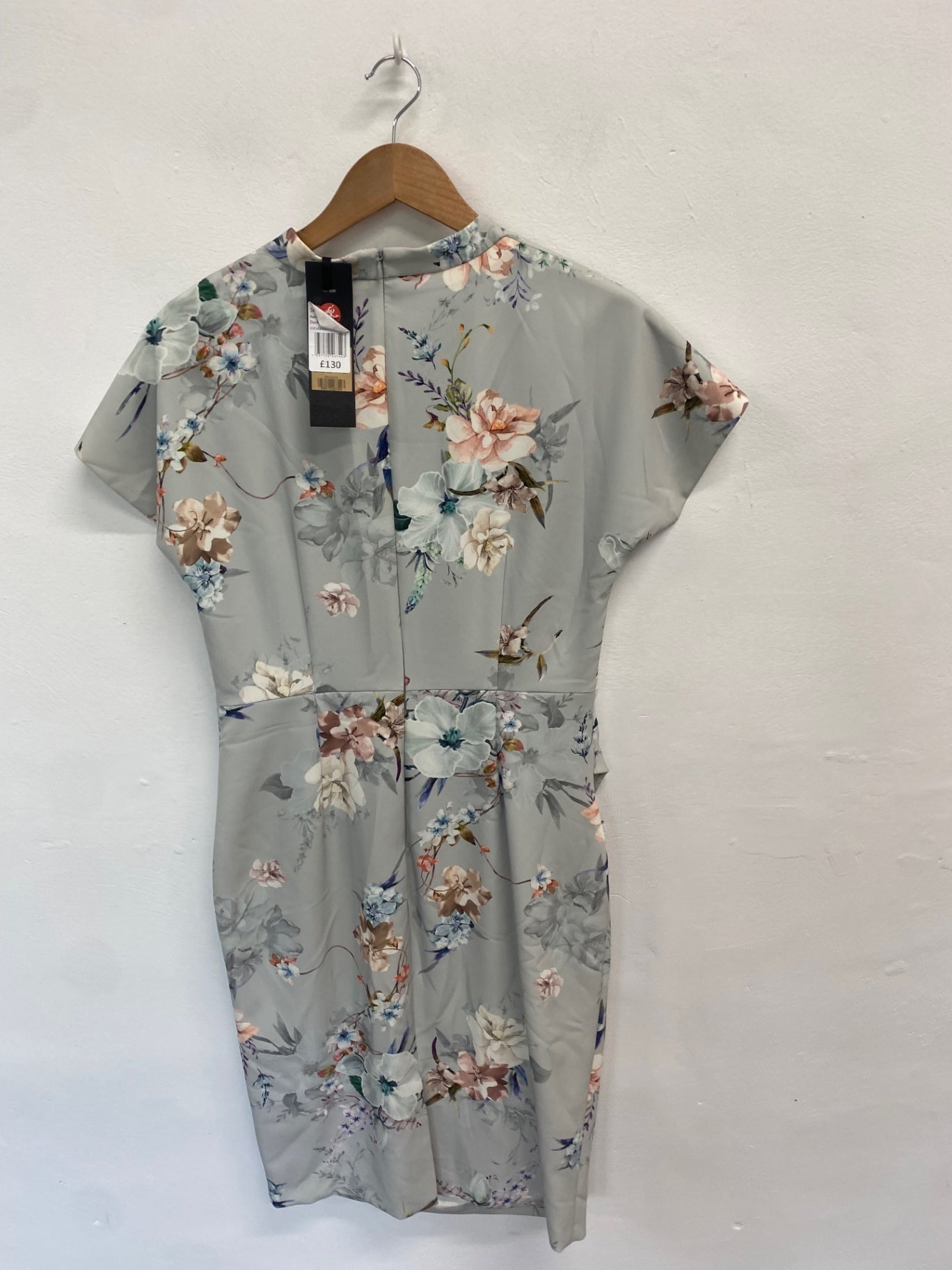 Fabulous Phase Eight Dress Uk14 duck egg floral wedding guest HK001