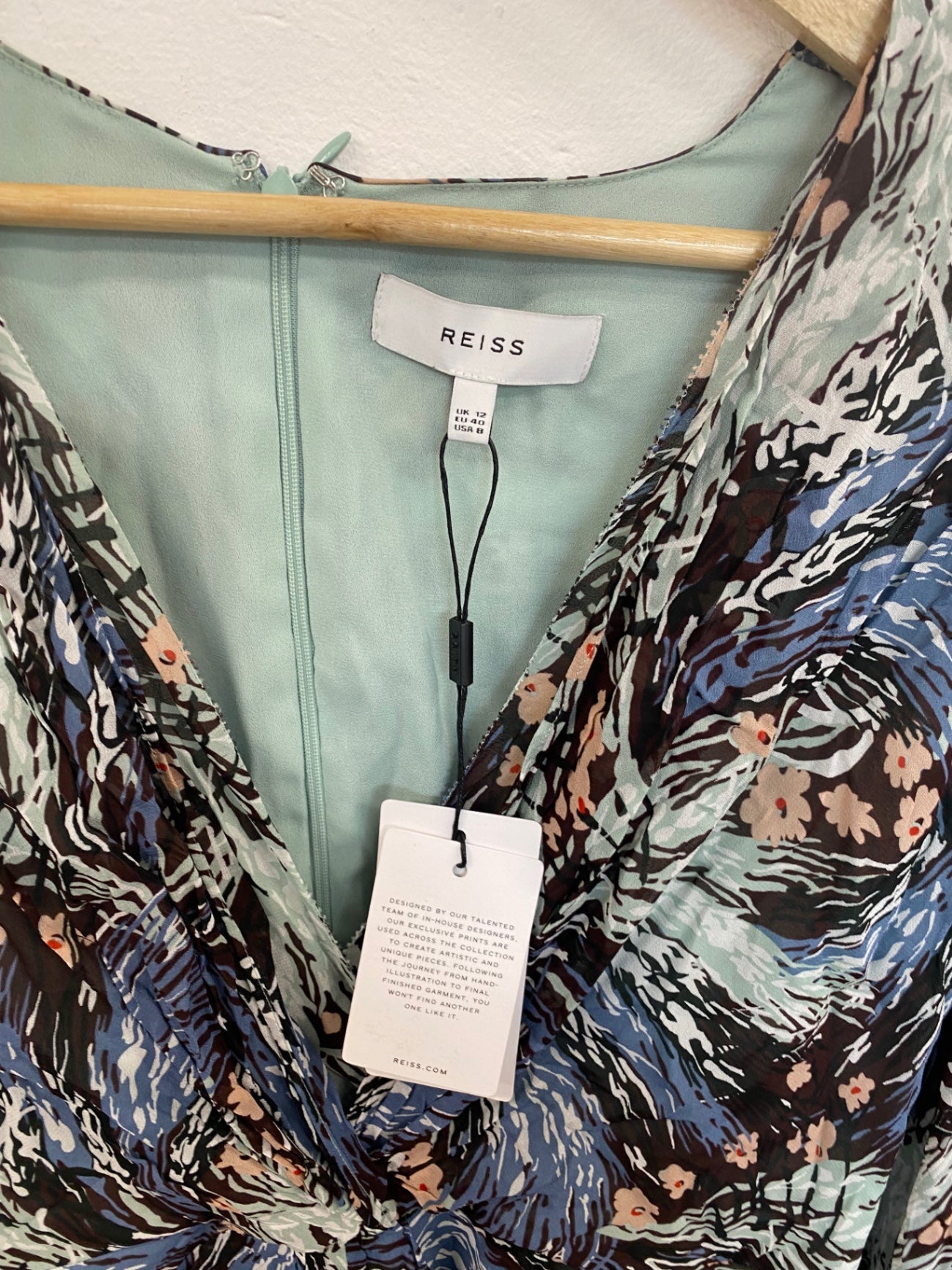 Fabulous Reiss Alena Floral Boho Playsuit UK12 AF001