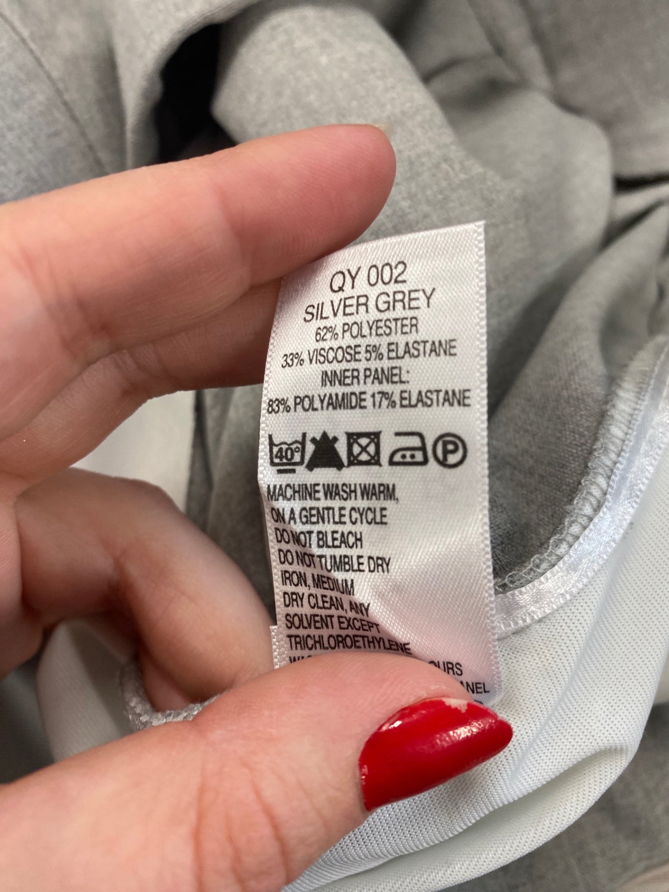 Fabulous Magi-Fit Grey Straight Cut Trousers UK24 SB001