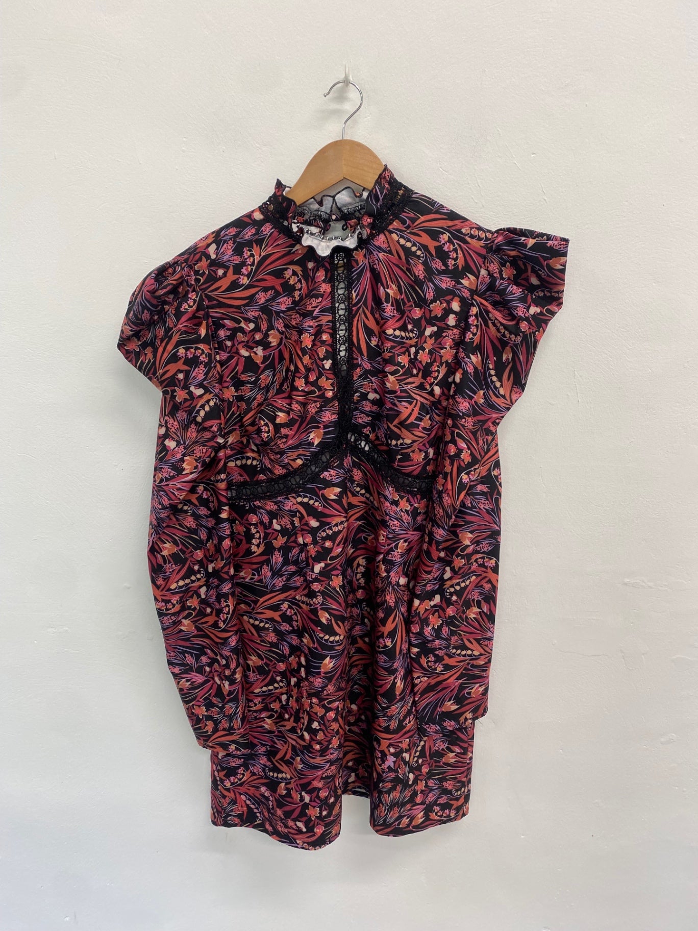 Fabulous Little mistress Midi Dress UK 14 Multicolour Artsy Paisley pink race day HK001