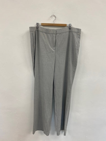 Fabulous Magi-Fit Grey Straight Cut Trousers UK24 SB001