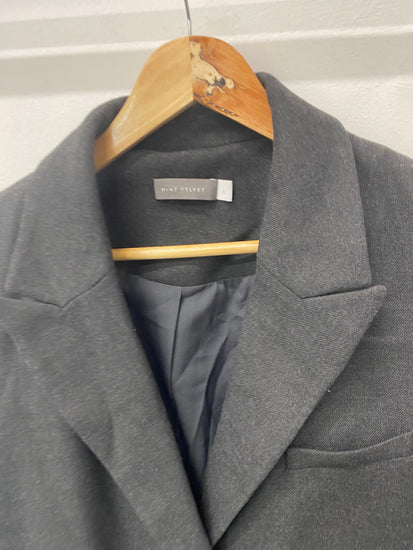 Fabulous Mint Velvet oversized Blazer UkL Dark Grey LB010