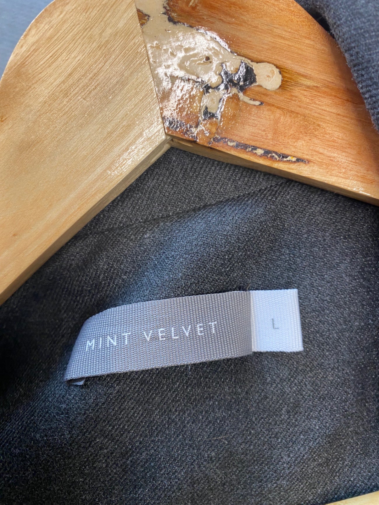 Fabulous Mint Velvet oversized Blazer UkL Dark Grey LB010