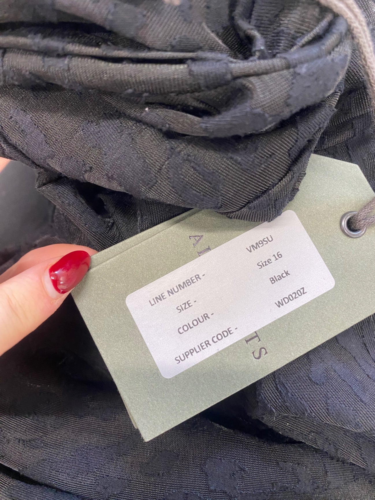 Fabulous All Saints Dress Uk16 Black semi sheer leopard LB010