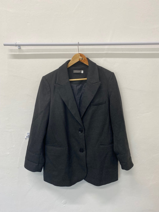 Fabulous Mint Velvet oversized Blazer UkL Dark Grey LB010