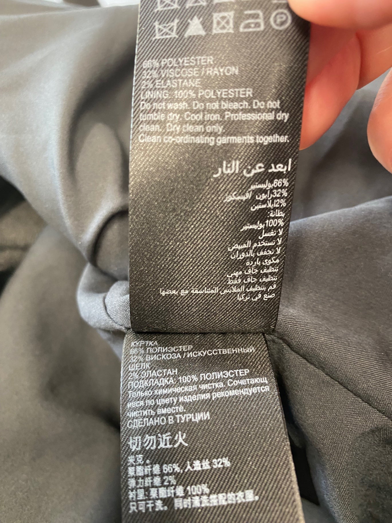 Fabulous Mint Velvet oversized Blazer UkL Dark Grey LB010