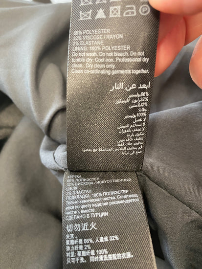 Fabulous Mint Velvet oversized Blazer UkL Dark Grey LB010