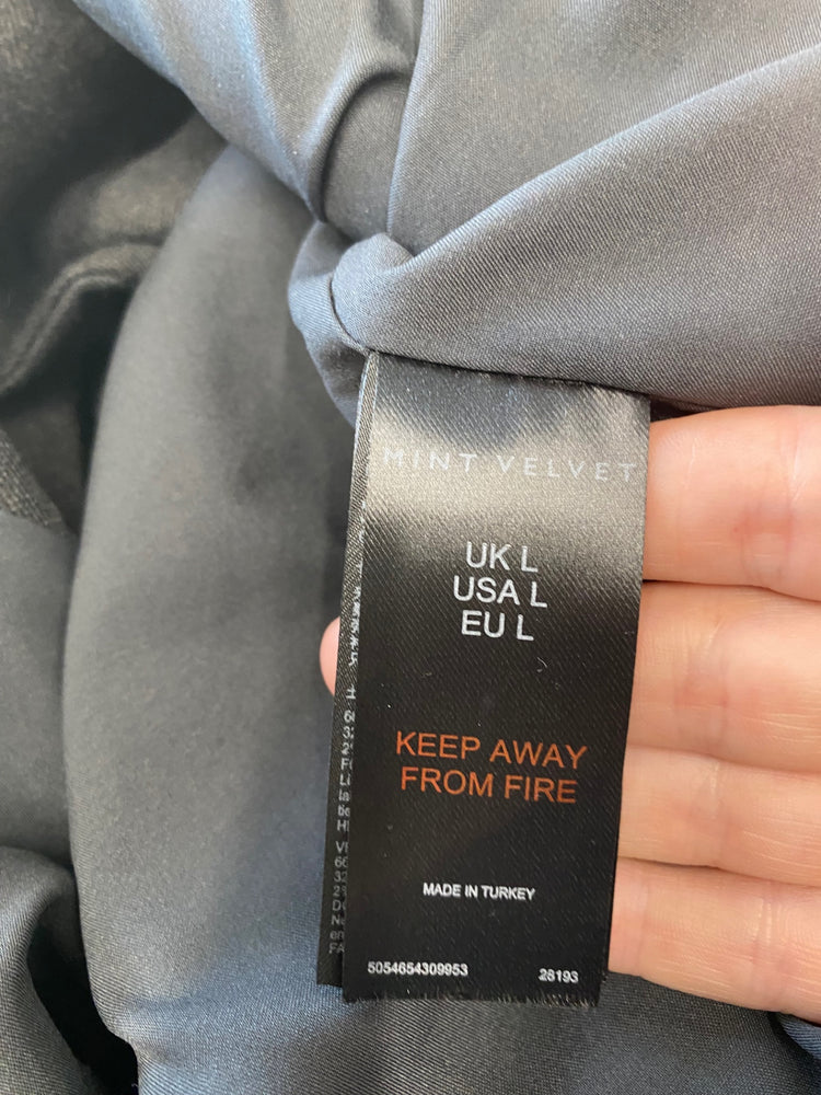 Fabulous Mint Velvet oversized Blazer UkL Dark Grey LB010