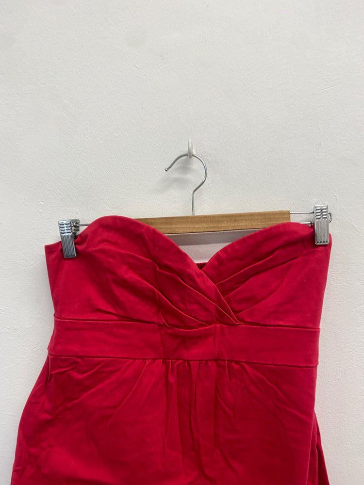 Fabulous Volcom Dress UK M Red bandeau mini y2k CD434