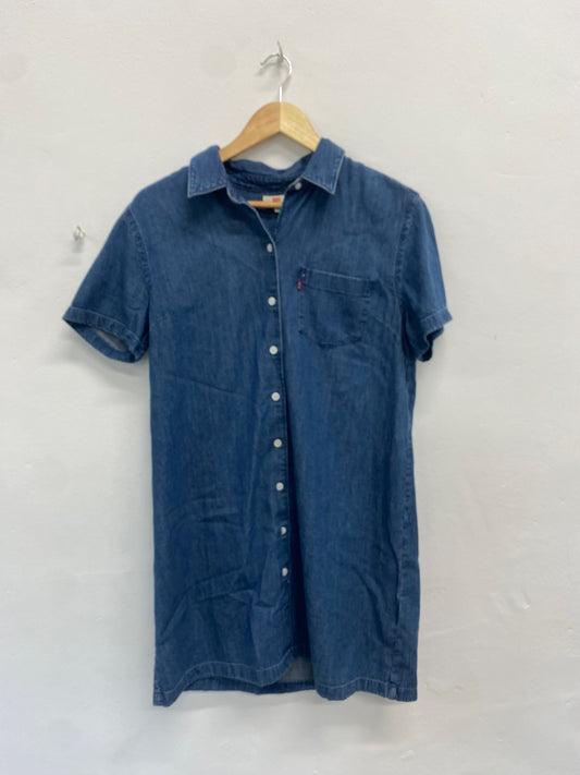Fabulous Levi's Denim dress UK M Blue summer TM002