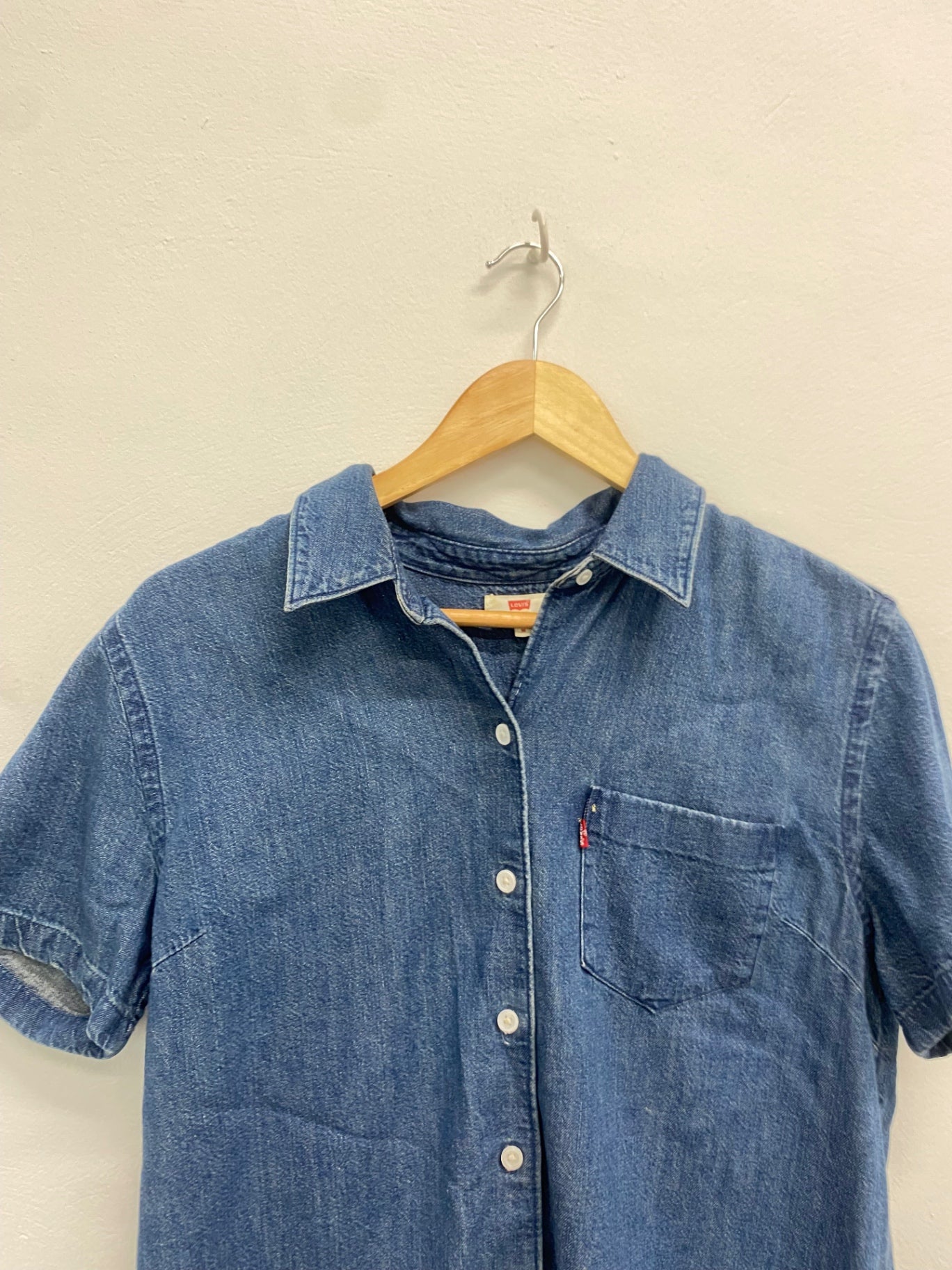 Fabulous Levi's Denim dress UK M Blue summer TM002