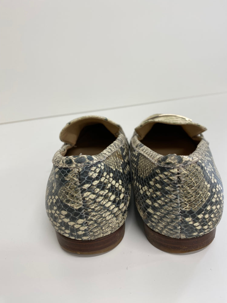 Fabulous DKNY Python Grey Green Loafers UK5 embossed leather NR001