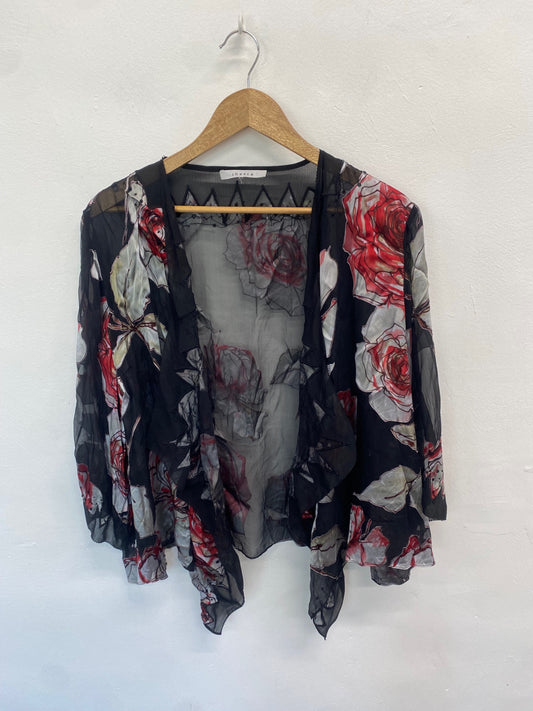 Fabulous Chesca Kimono One size Black floral NR001