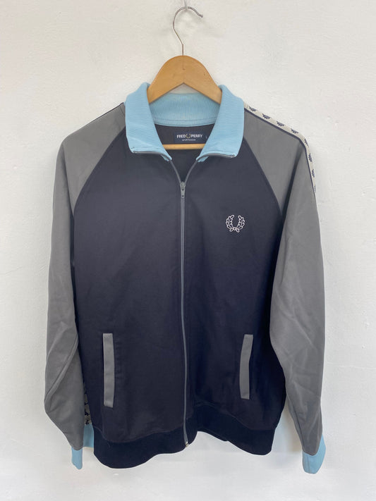 Classic Fred Perry Navy Mix Track Jacket UK L ML435