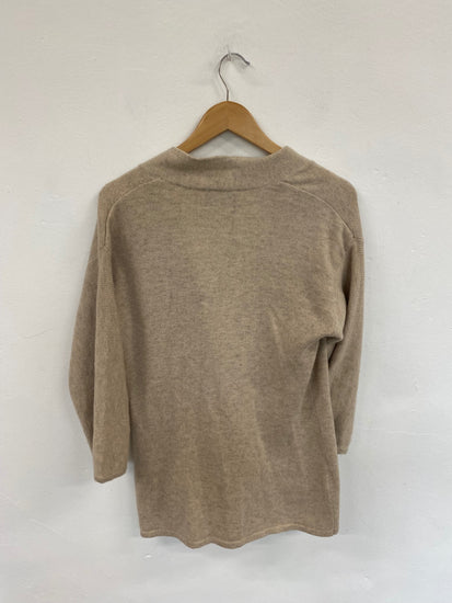 Fabulous Cynthia Rowley Beige Buckle Detail Cardigan UK L ML435