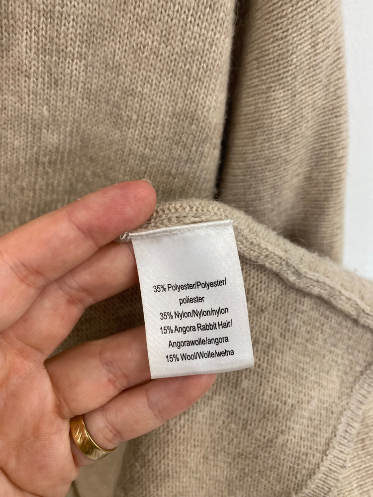 Fabulous Cynthia Rowley Beige Buckle Detail Cardigan UK L ML435