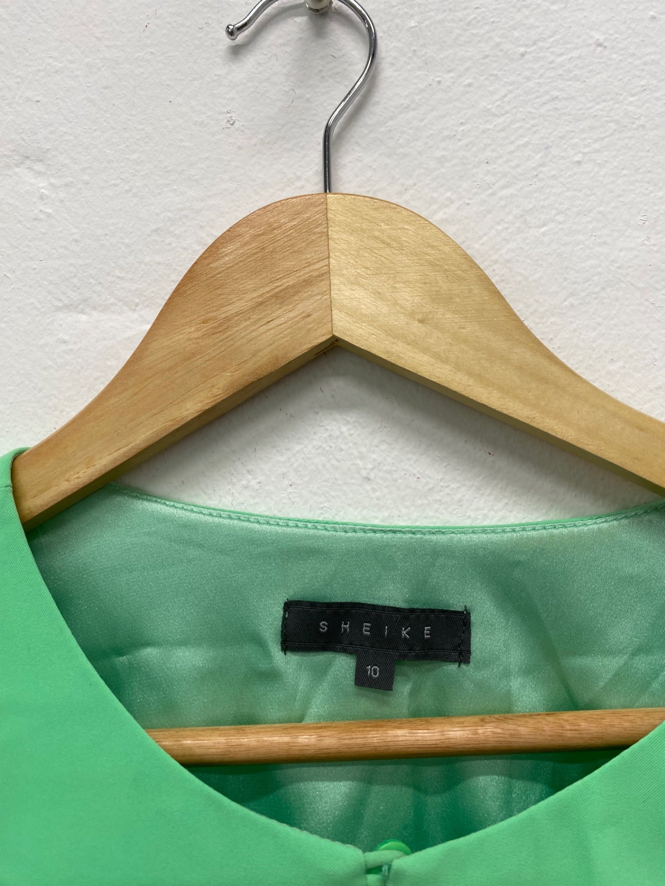 Fabulous Sheike mint loop Midi Dress UK10 Green NM001