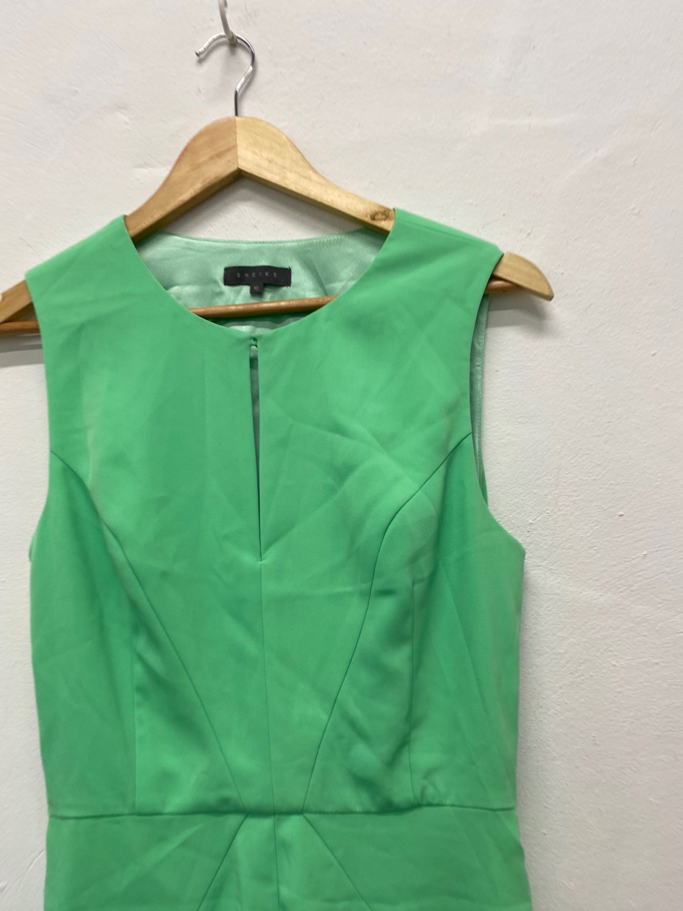 Fabulous Sheike mint loop Midi Dress UK10 Green NM001