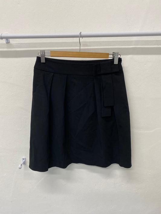Fabulous Whistles mini Skirt Uk8 Black Bow detail SN005