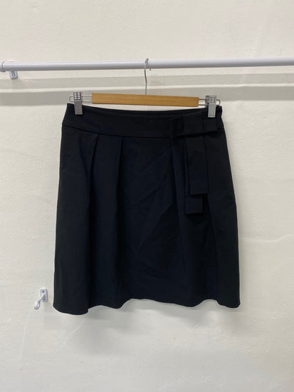 Fabulous Whistles mini Skirt Uk8 Black Bow detail SN005
