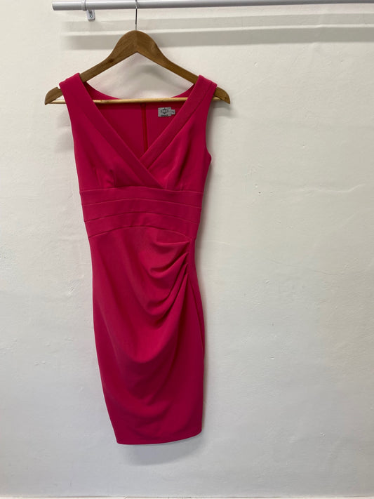 Fabulous Diva Dress Uk8 Pink fitted Forma or Party SN005