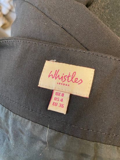 Fabulous Whistles mini Skirt Uk8 Black Bow detail SN005