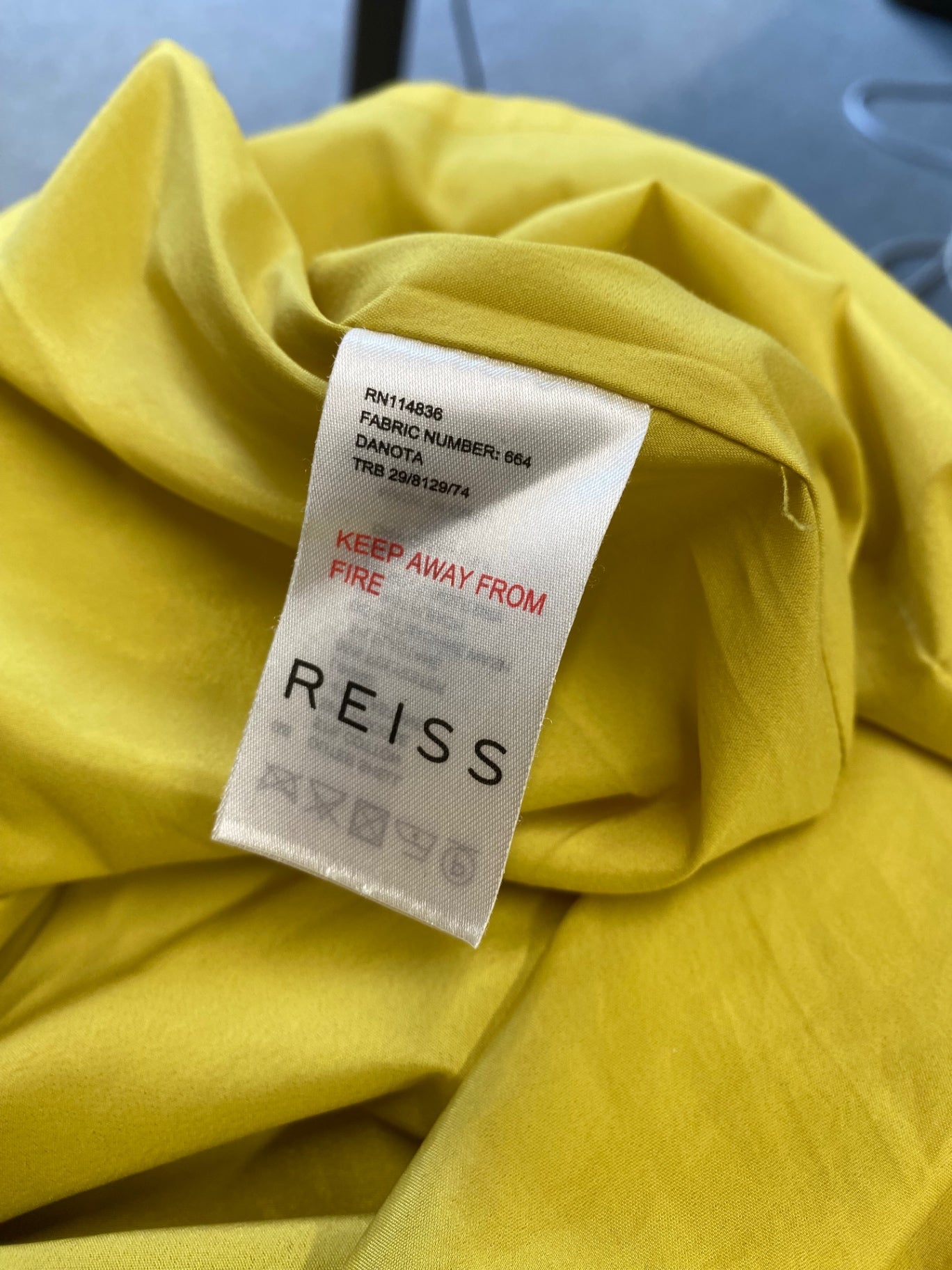 Fabulous REISS occasion event Dress Uk8 Yellow  SN005