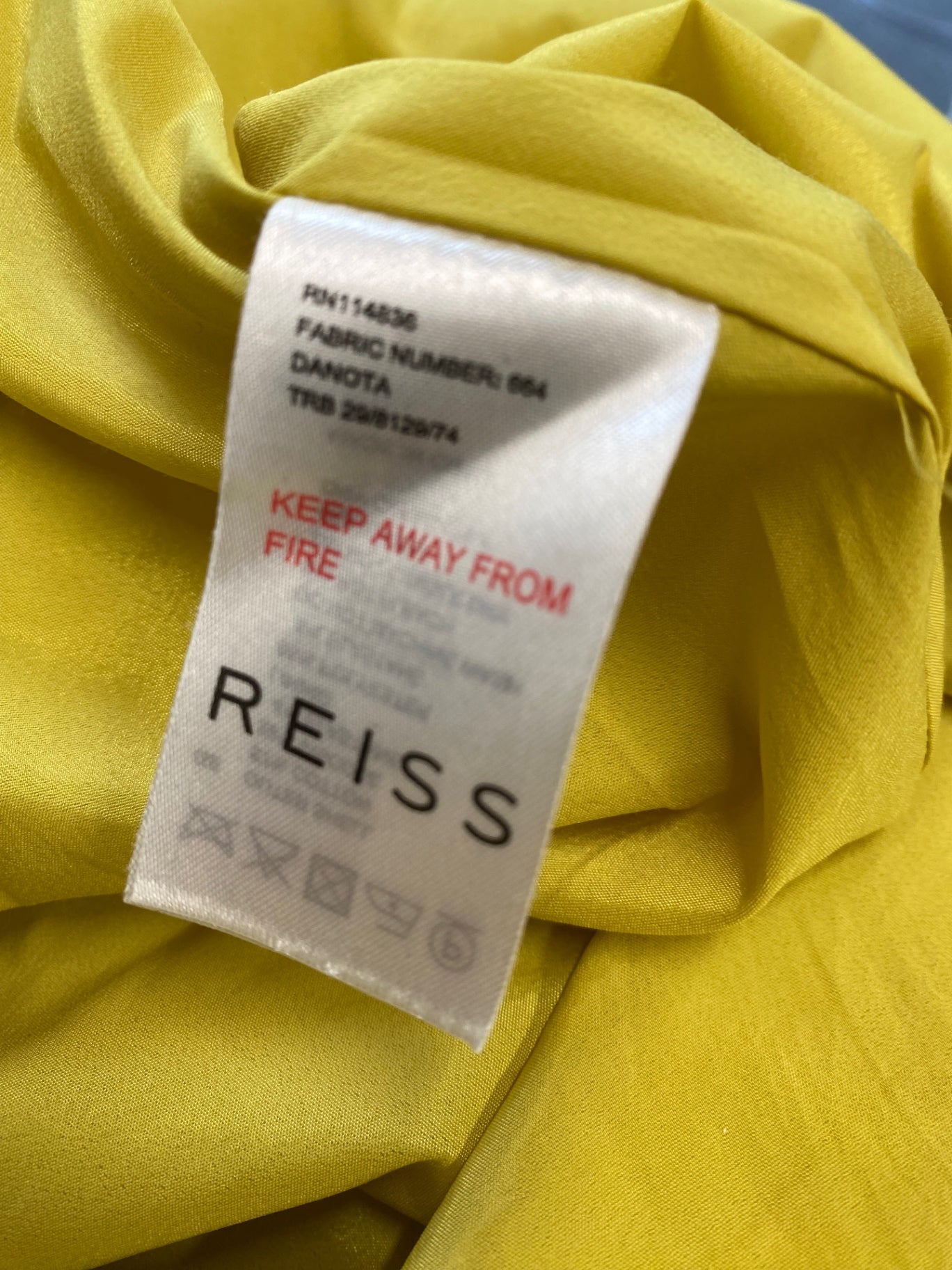 Fabulous REISS occasion event Dress Uk8 Yellow  SN005
