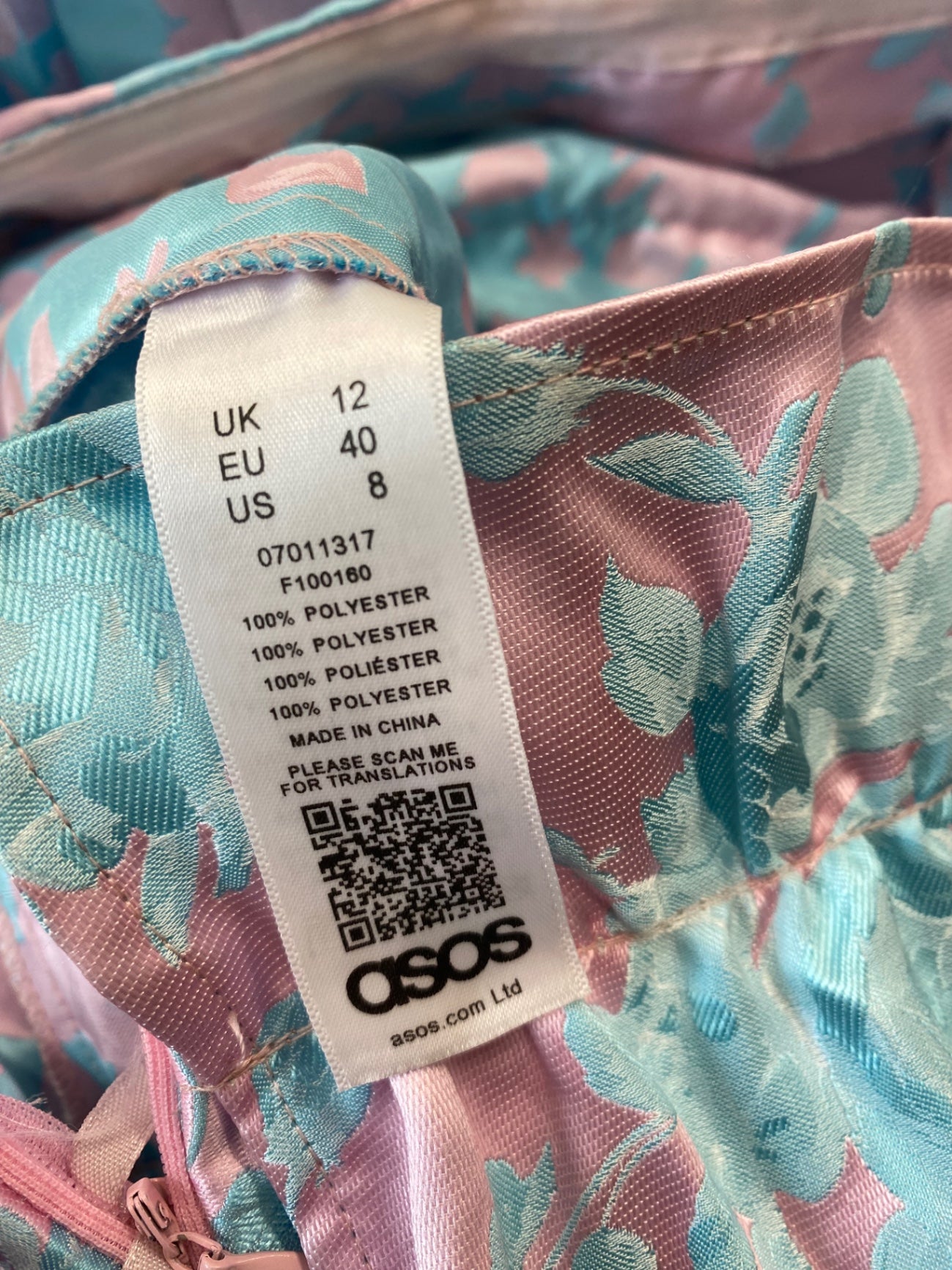 Fabulous ASOS Occasion Jumpsuit UK12 Pink & Blue Stunning AR001