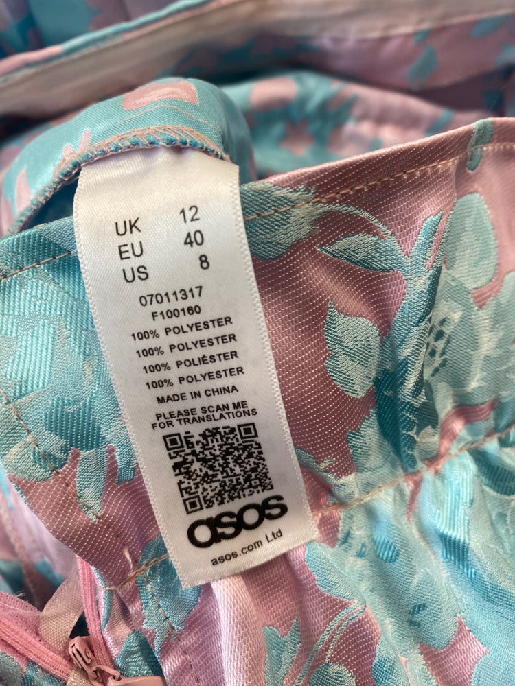 Fabulous ASOS Occasion Jumpsuit UK12 Pink & Blue Stunning AR001