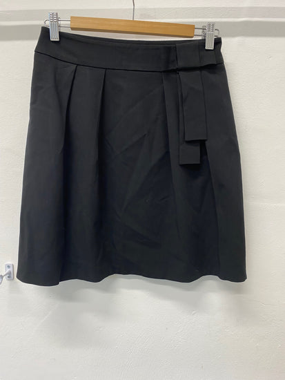 Fabulous Whistles mini Skirt Uk8 Black Bow detail SN005